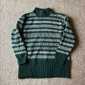 Vintage Gap Fair Isle Turtleneck Sweater